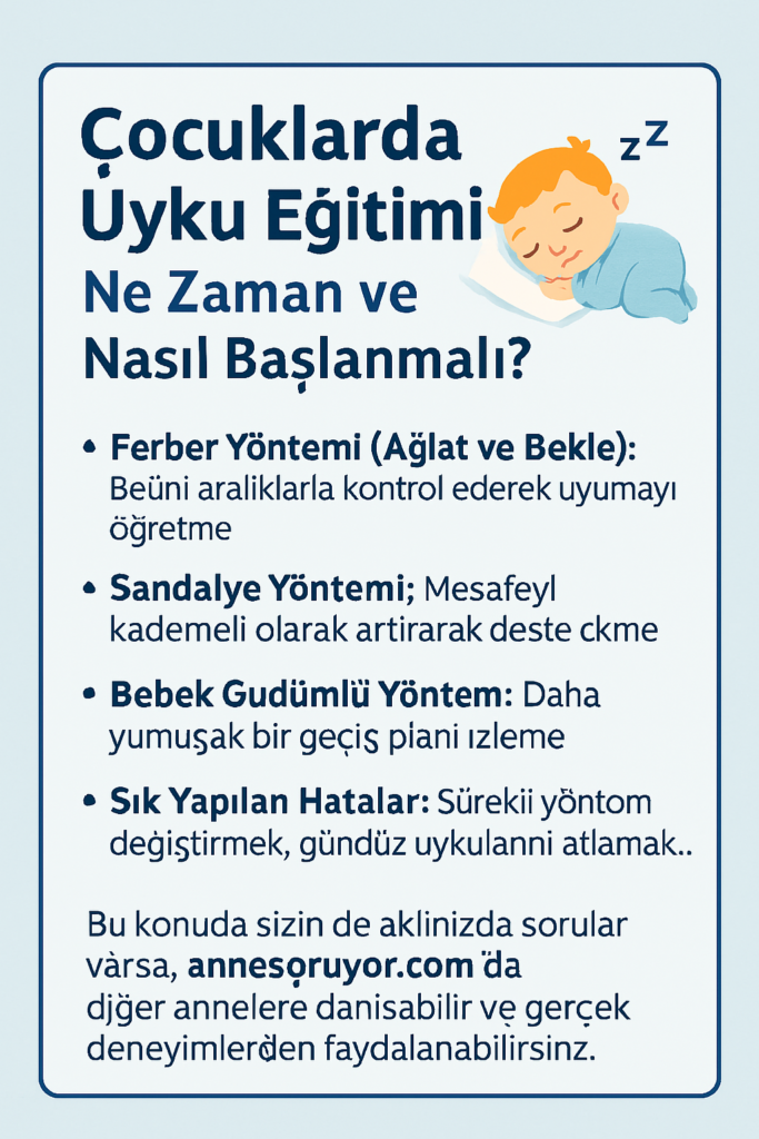 Çocuklarda Uyku Eğitimi: Ne Zaman ve Nasıl Başlanmalı? 1 cocukta uyku yonetimi
